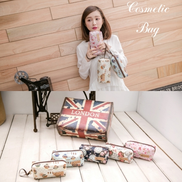 Waterproof Meow Cat Rectangle Makeup Cosmeetic Bag - Picture 3 of 7